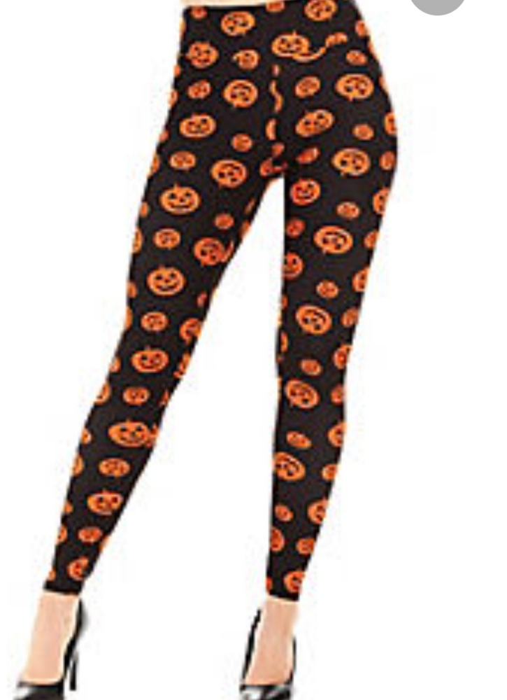 New pumpkin holloween figure defining leggings